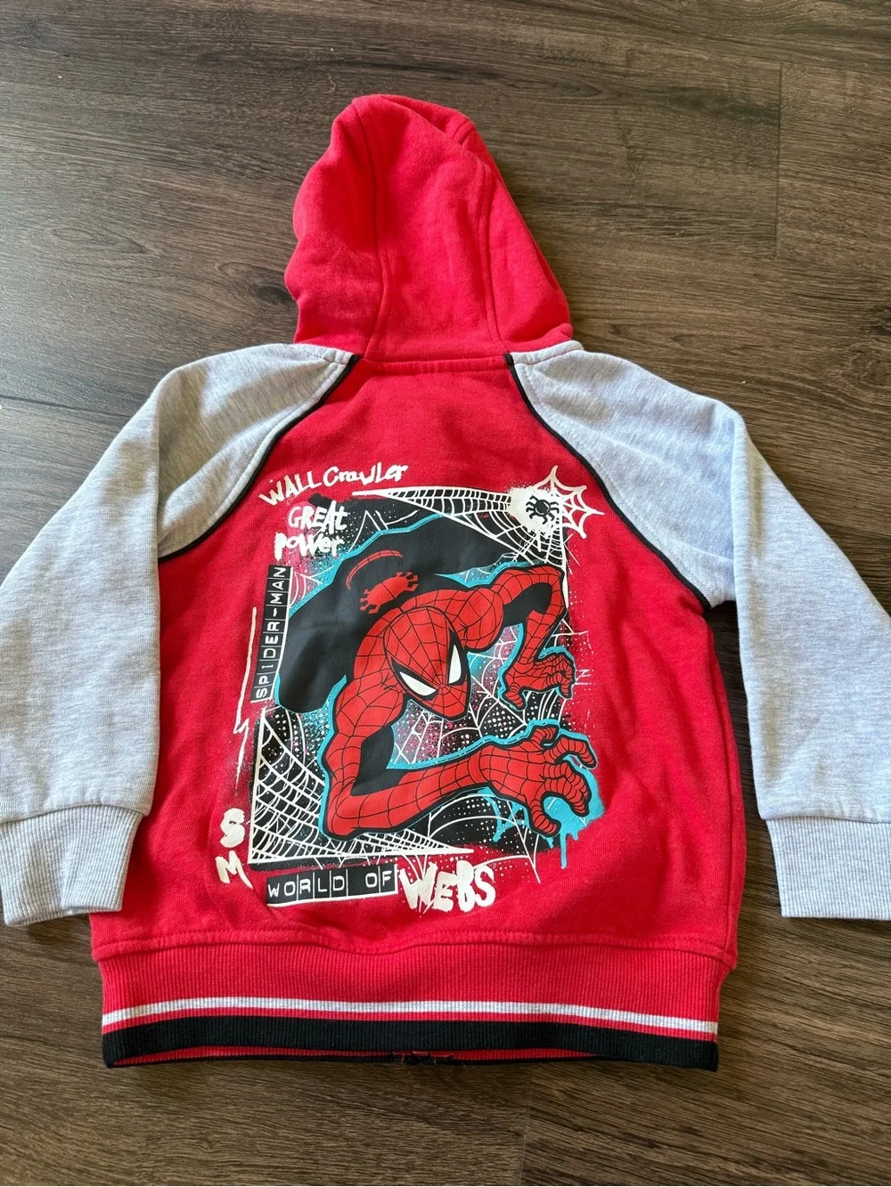 Spider man character kids jacket